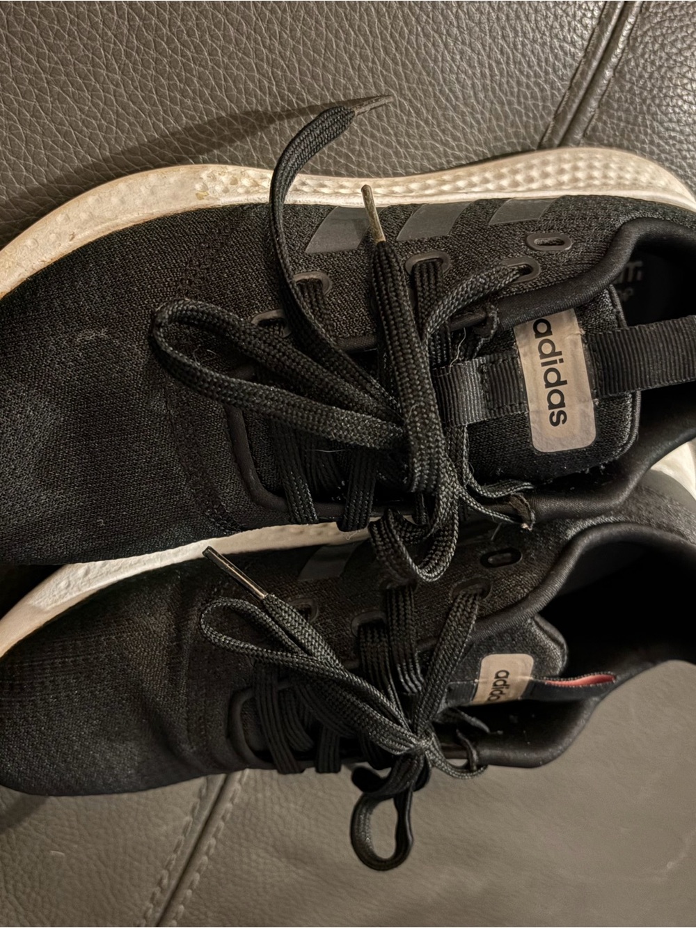 adidas Black and White Running Shoes